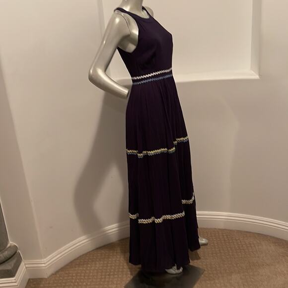 Modcloth Maxi Dress Blue Ribbon Accent BNWOT - Picture 4 of 11